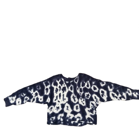 NWOT! BP Blue & White Tie Die Knit Sweater Cozy in Women’s Large - Picture 6 of 6